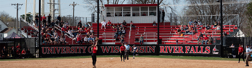 Perkins Softball field showing the stands