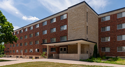Outside of May Hall