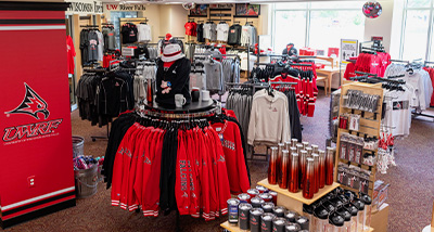 Inside the Falcon Shop in the University Center